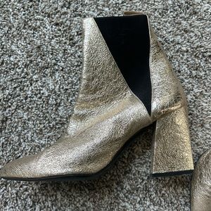 Gold Foil Booties